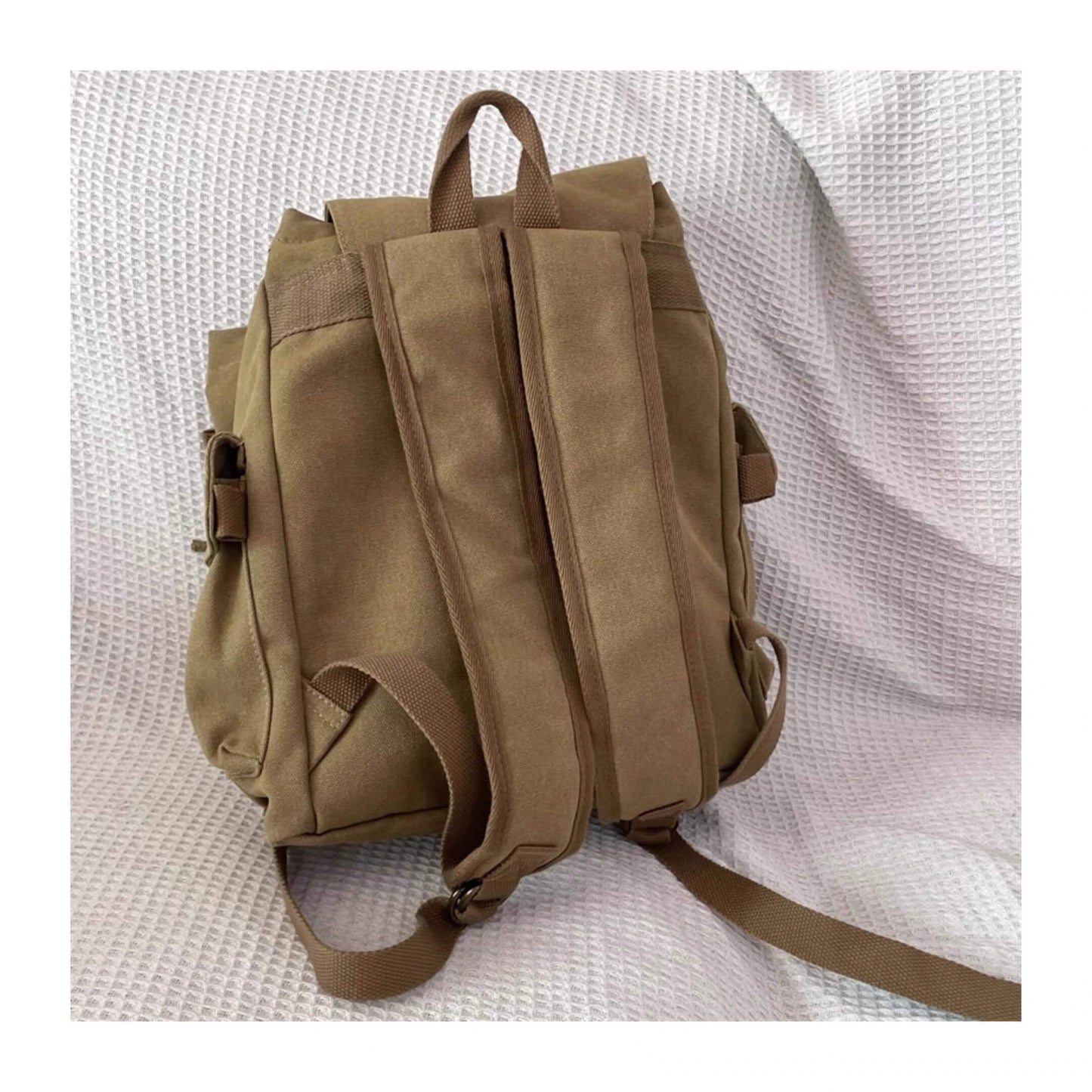 The Scholar Bear Backpack – Vintage-Inspired Canvas Rucksack