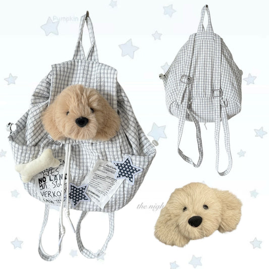 Paws & Stars · Plaid Adventure Backpack